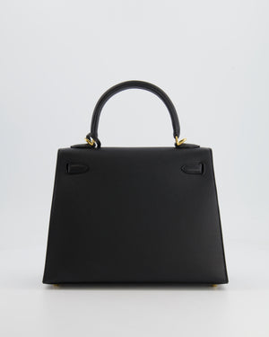 *HOLY GRAIL* Hermès Kelly Sellier Bag 25cm in Black Epsom Leather with Gold Hardware