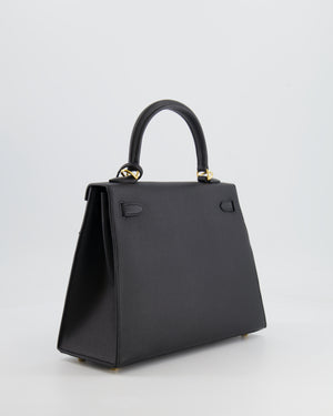 *HOLY GRAIL* Hermès Kelly Sellier Bag 25cm in Black Epsom Leather with Gold Hardware