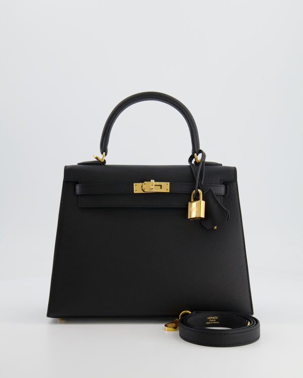 *HOLY GRAIL* Hermès Kelly Sellier Bag 25cm in Black Epsom Leather with Gold Hardware