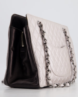 Chanel Silver and Black Reissue GST with Silver Hardware