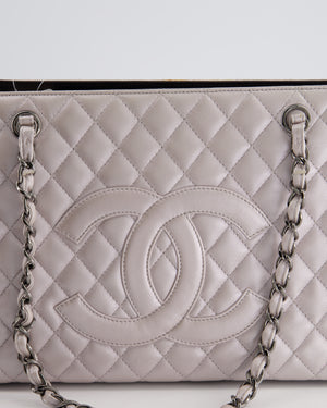 Chanel Silver and Black Reissue GST with Silver Hardware