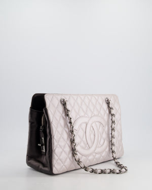 Chanel Silver and Black Reissue GST with Silver Hardware