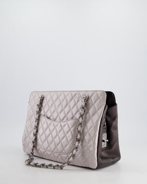 Chanel Silver and Black Reissue GST with Silver Hardware