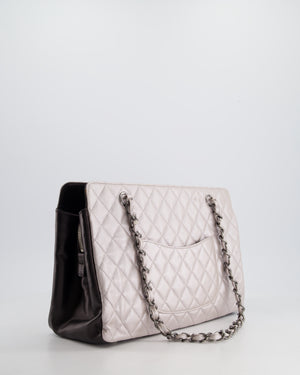 Chanel Silver and Black Reissue GST with Silver Hardware