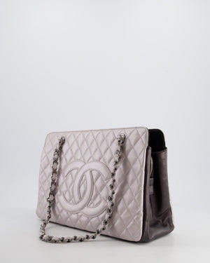 Chanel Silver and Black Reissue GST with Silver Hardware