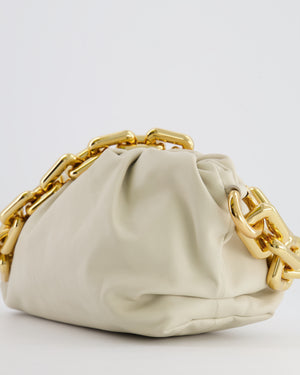 *FIRE PRICE* Bottega Veneta Cream Leather Chain Pouch Bag with Gold Hardware RRP £2,850