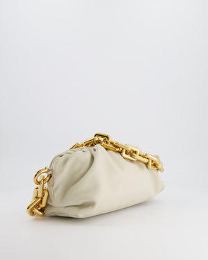 *FIRE PRICE* Bottega Veneta Cream Leather Chain Pouch Bag with Gold Hardware RRP £2,850