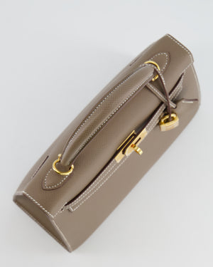 Hermès Kelly Sellier 25cm Bag in Etoupe Epsom Leather Gold Hardware