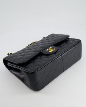 Chanel Black Jumbo Classic Double Flap Bag in Caviar Leather with Gold Hardware