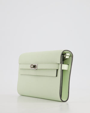 Hermès Kelly To Go Bag in Vert Fizz Epsom Leather with Palladium Hardware