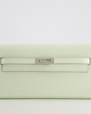 Hermès Kelly To Go Bag in Vert Fizz Epsom Leather with Palladium Hardware