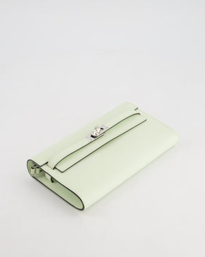 Hermès Kelly To Go Bag in Vert Fizz Epsom Leather with Palladium Hardware