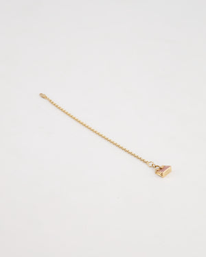 Hermès Rose Gold Pink Diamond Amulette Kelly Pendant Bracelet