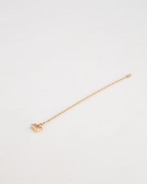 Hermès Rose Gold Pink Diamond Amulette Kelly Pendant Bracelet