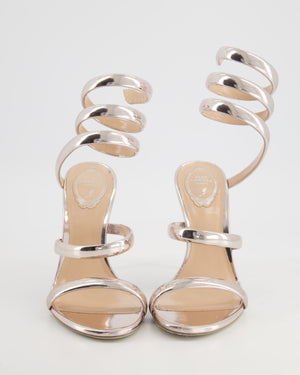 Rene Caovilla Cleo Silver High Sandal Size EU 41 RRP £955