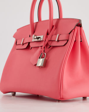 *HOT & FIRE PRICE* Hermès Birkin 25cm Bag in Rose Azalee Swift Leather with Palladium Hardware