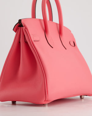 *HOT & FIRE PRICE* Hermès Birkin 25cm Bag in Rose Azalee Swift Leather with Palladium Hardware