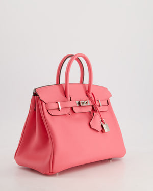 *HOT & FIRE PRICE* Hermès Birkin 25cm Bag in Rose Azalee Swift Leather with Palladium Hardware