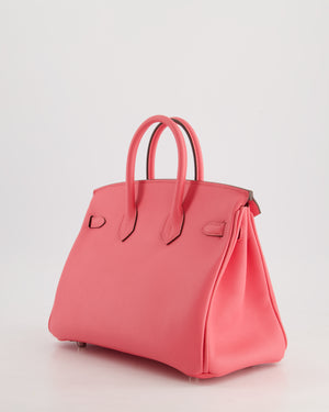 *HOT & FIRE PRICE* Hermès Birkin 25cm Bag in Rose Azalee Swift Leather with Palladium Hardware