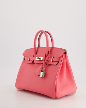 *HOT & FIRE PRICE* Hermès Birkin 25cm Bag in Rose Azalee Swift Leather with Palladium Hardware