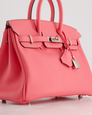 *HOT & FIRE PRICE* Hermès Birkin 25cm Bag in Rose Azalee Swift Leather with Palladium Hardware