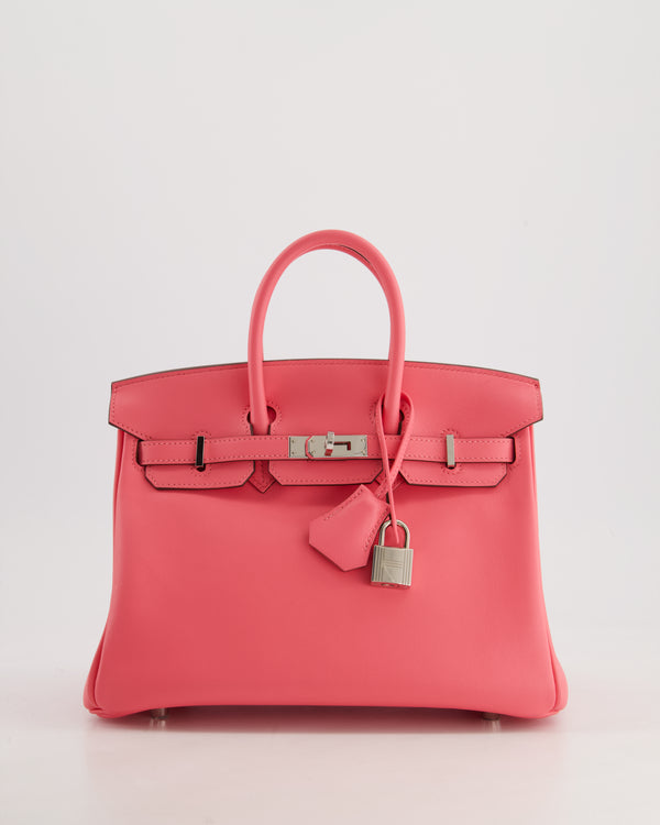 *HOT & FIRE PRICE* Hermès Birkin 25cm Bag in Rose Azalee Swift Leather with Palladium Hardware