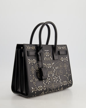 Saint Laurent Black Sac Du Jour Bandana Studded Leather Bag