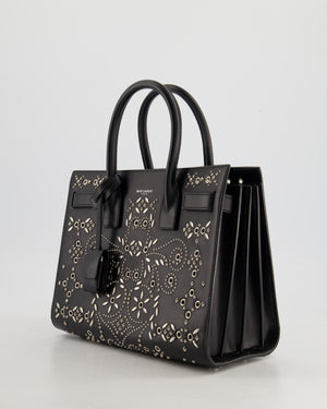 Saint Laurent Black Sac Du Jour Bandana Studded Leather Bag