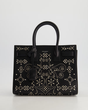 Saint Laurent Black Sac Du Jour Bandana Studded Leather Bag