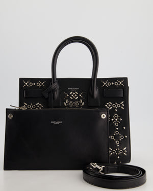 Saint Laurent Black Sac Du Jour Bandana Studded Leather Bag