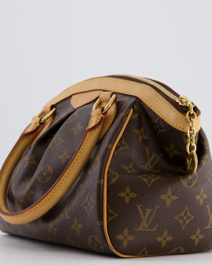 Louis Vuitton Brown Monogram Canvas Tivoli Bag with Gold Hardware