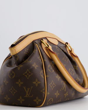 Louis Vuitton Brown Monogram Canvas Tivoli Bag with Gold Hardware