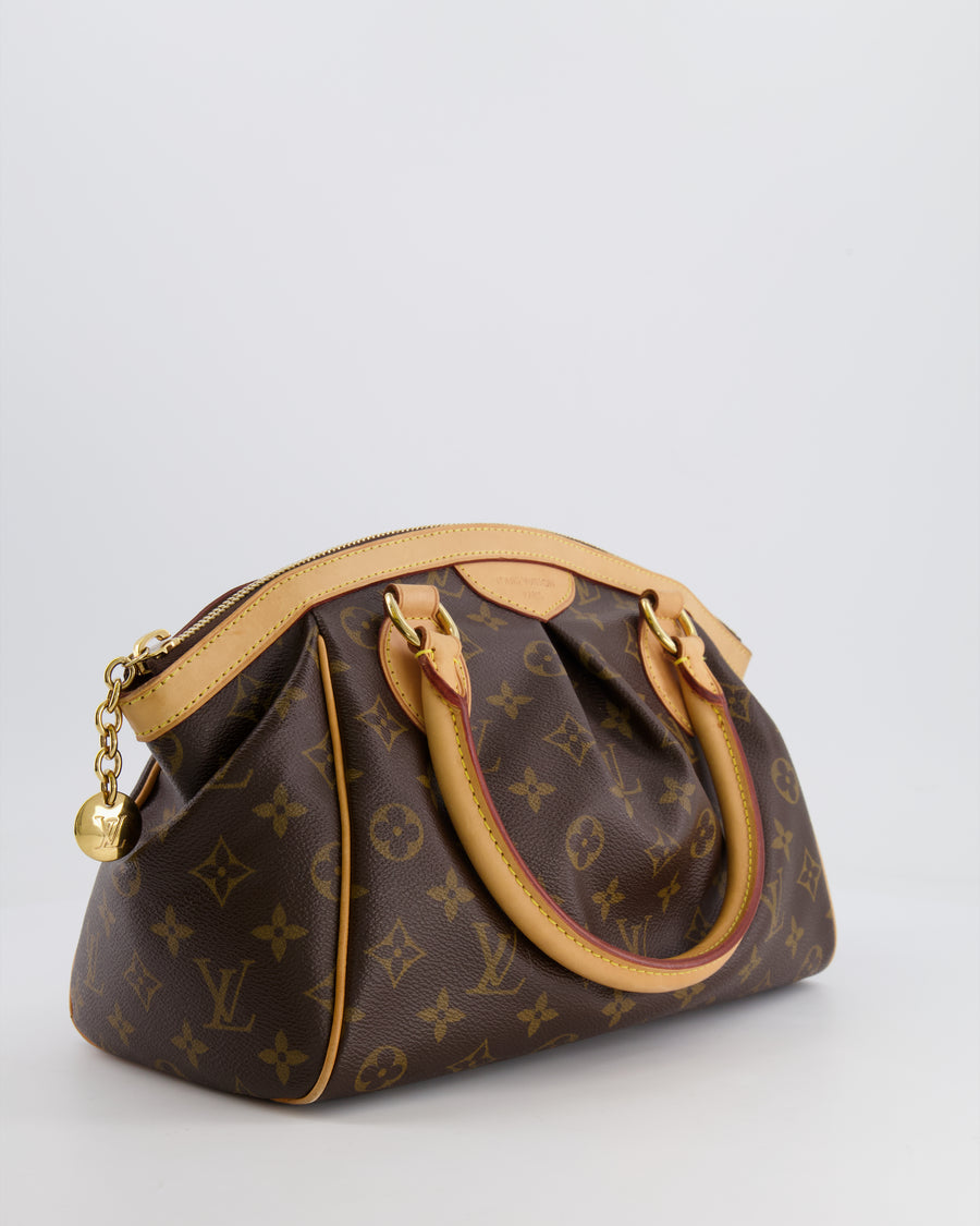 Louis Vuitton Brown Monogram Canvas Tivoli Bag with Gold Hardware