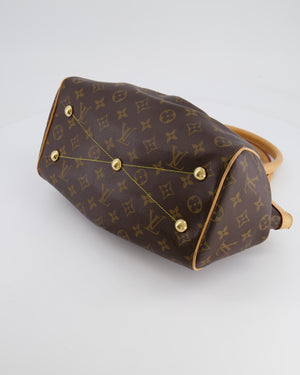 Louis Vuitton Brown Monogram Canvas Tivoli Bag with Gold Hardware