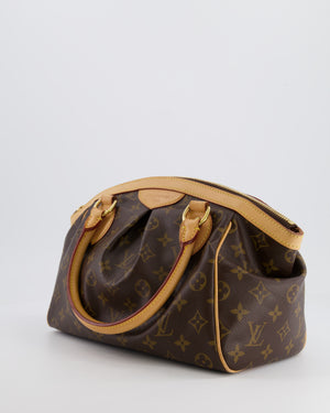 Louis Vuitton Brown Monogram Canvas Tivoli Bag with Gold Hardware