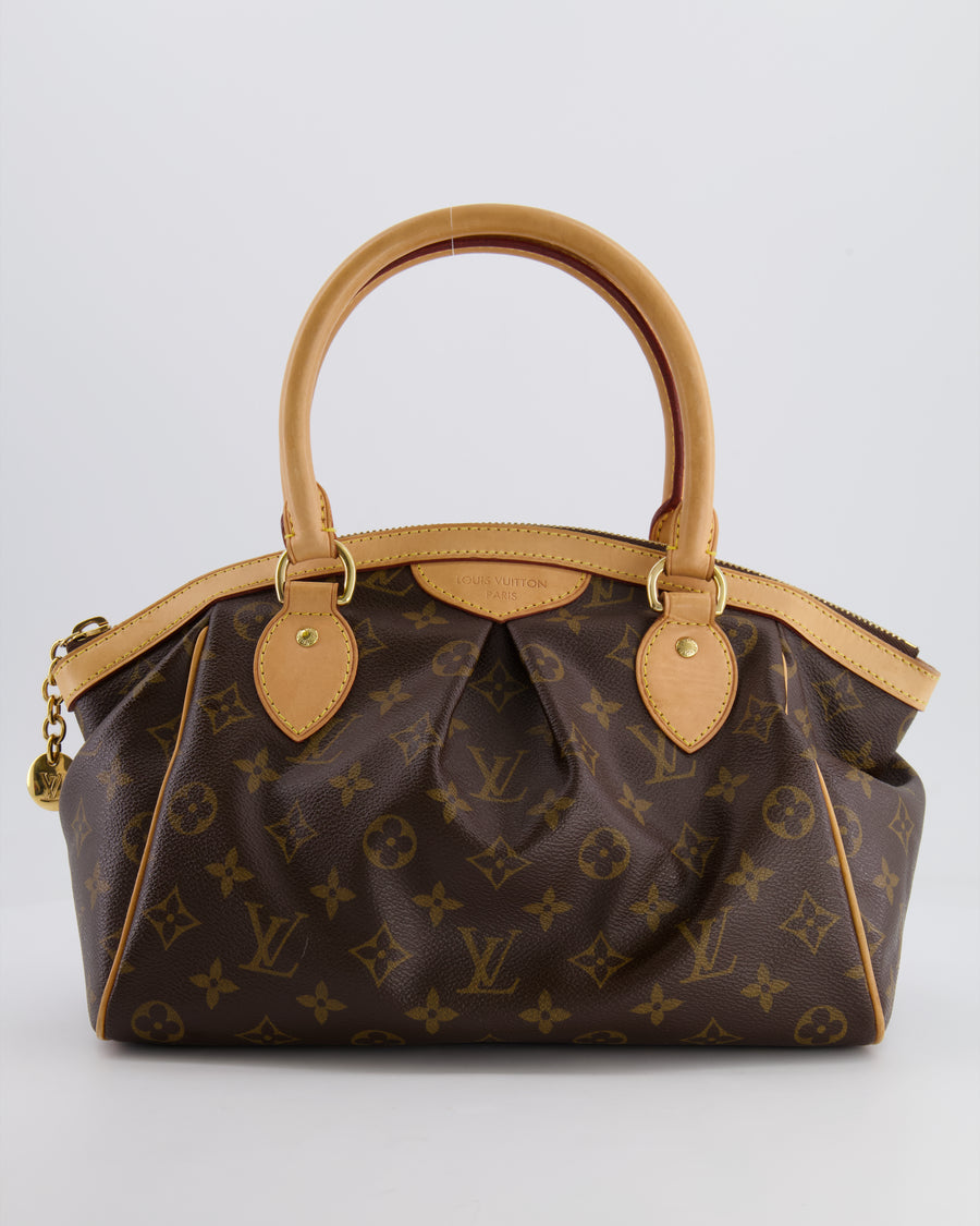 Louis Vuitton Brown Monogram Canvas Tivoli Bag with Gold Hardware