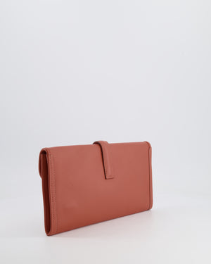 Hermès Jige Clutch Bag in Terre Battue Evercolour Leather