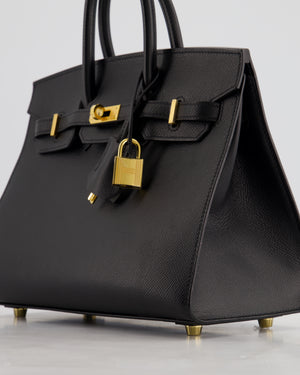 *HOLY GRAIL* Hermès Birkin 25cm Sellier Bag in Noir Epsom Leather with Gold Hardware