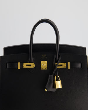 *HOLY GRAIL* Hermès Birkin 25cm Sellier Bag in Noir Epsom Leather with Gold Hardware