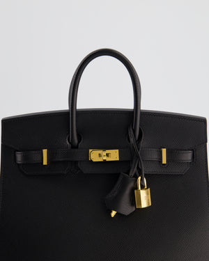 *HOLY GRAIL* Hermès Birkin 25cm Sellier Bag in Noir Epsom Leather with Gold Hardware