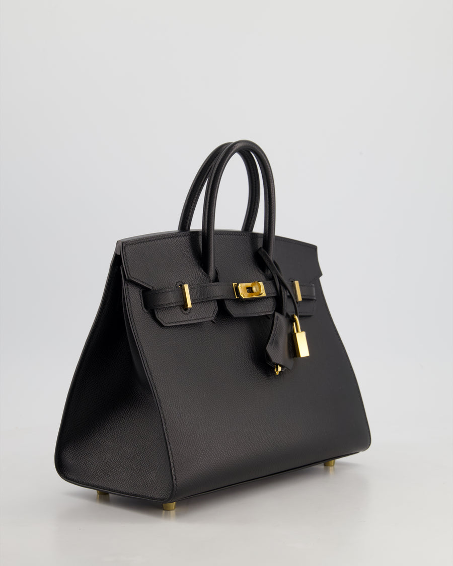 *HOLY GRAIL* Hermès Birkin 25cm Sellier Bag in Noir Epsom Leather with Gold Hardware