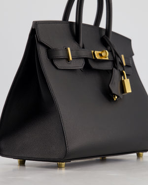 *HOLY GRAIL* Hermès Birkin 25cm Sellier Bag in Noir Epsom Leather with Gold Hardware