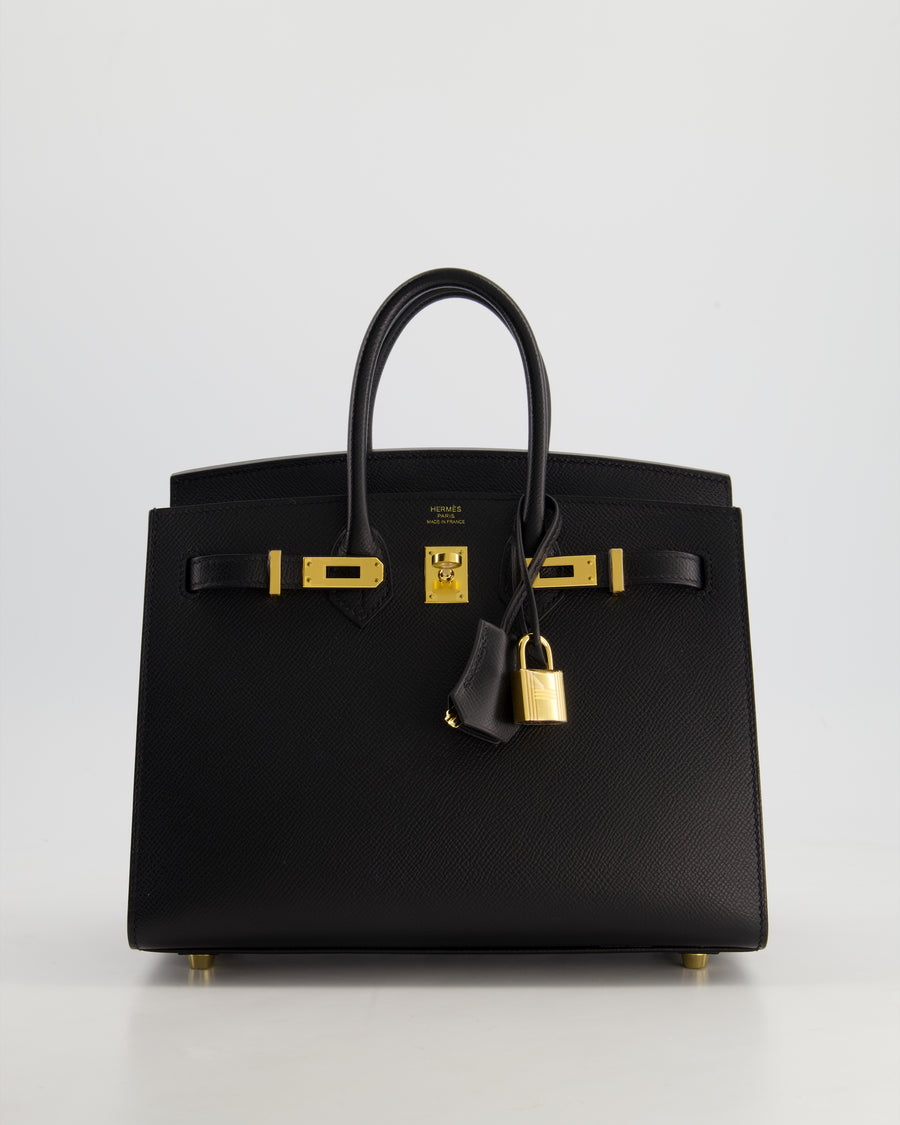 *HOLY GRAIL* Hermès Birkin 25cm Sellier Bag in Noir Epsom Leather with Gold Hardware