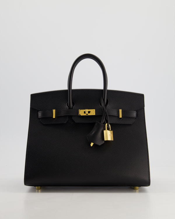 *HOLY GRAIL* Hermès Birkin 25cm Sellier Bag in Noir Epsom Leather with Gold Hardware