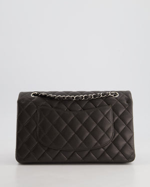 *FIRE PRICE* Chanel Stone Grey Medium Classic Double Flap Bag in Caviar Leather with Silver Hardware RRP £8,850