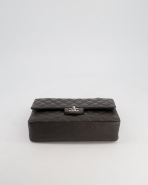 *FIRE PRICE* Chanel Stone Grey Medium Classic Double Flap Bag in Caviar Leather with Silver Hardware RRP £8,850