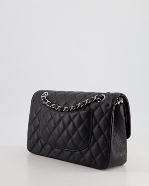 *HOT* Chanel Medium Black Classic Double Flap Bag in Caviar Leather with Silver Hardware RRP  £8,850