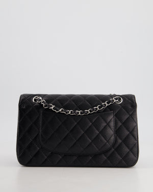 *HOT* Chanel Medium Black Classic Double Flap Bag in Caviar Leather with Silver Hardware RRP  £8,850