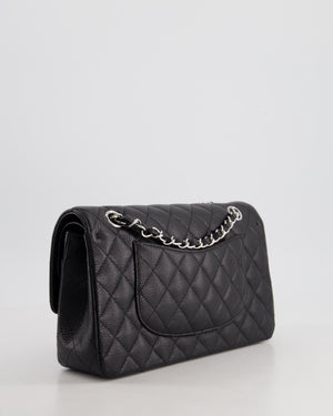 *HOT* Chanel Medium Black Classic Double Flap Bag in Caviar Leather with Silver Hardware RRP  £8,850