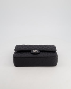 *HOT* Chanel Medium Black Classic Double Flap Bag in Caviar Leather with Silver Hardware RRP  £8,850